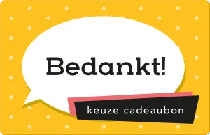 Bedankt Keuze Cadeaubon