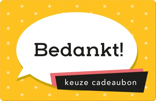 Bedankt Keuze Cadeaubon