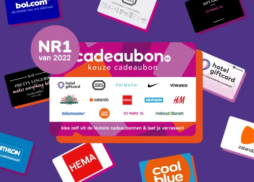 Les 10 cartes cadeaux les plus populaires sur cadeaubon.be