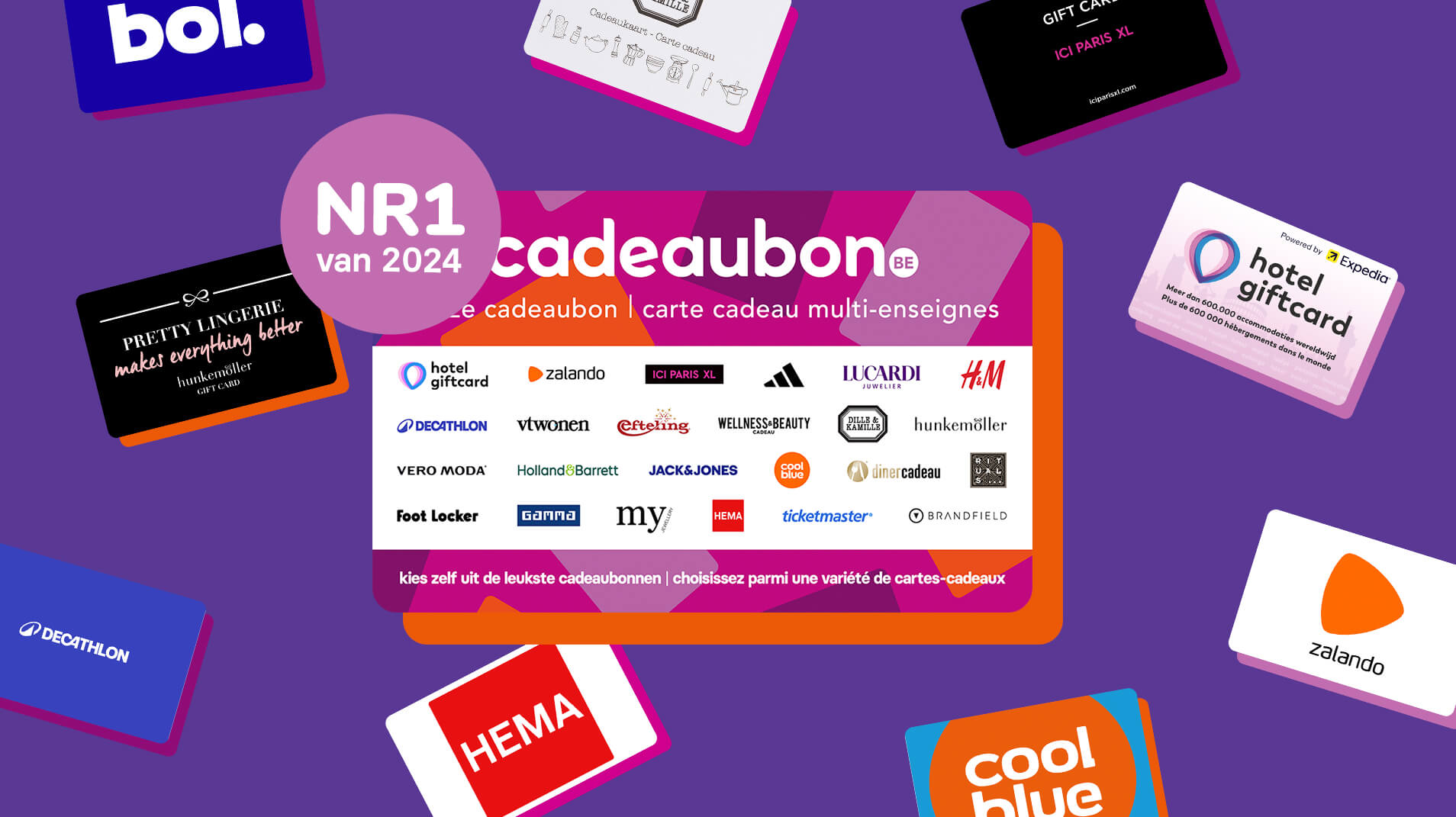Top 10 populairste cadeaubonnen op cadeaubon.be!